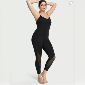 Victoria's Secret Black Essential Mesh Catsuit Size S One‎ Piece Sexy Lingerie